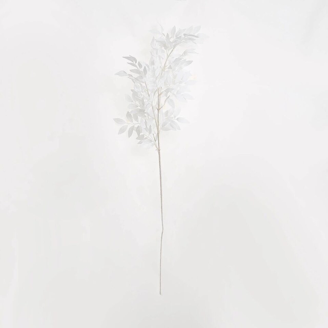 2 White 42 in Artificial Beech LEAVES Bushes Silk Plant Stems